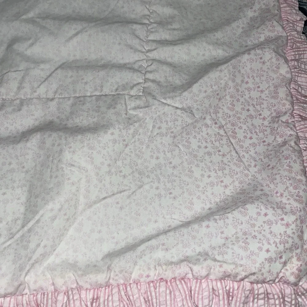 OshKosh Baby Patch Work Comforter Quilt Pastel Dresses‎ Floral 44x38 Pink